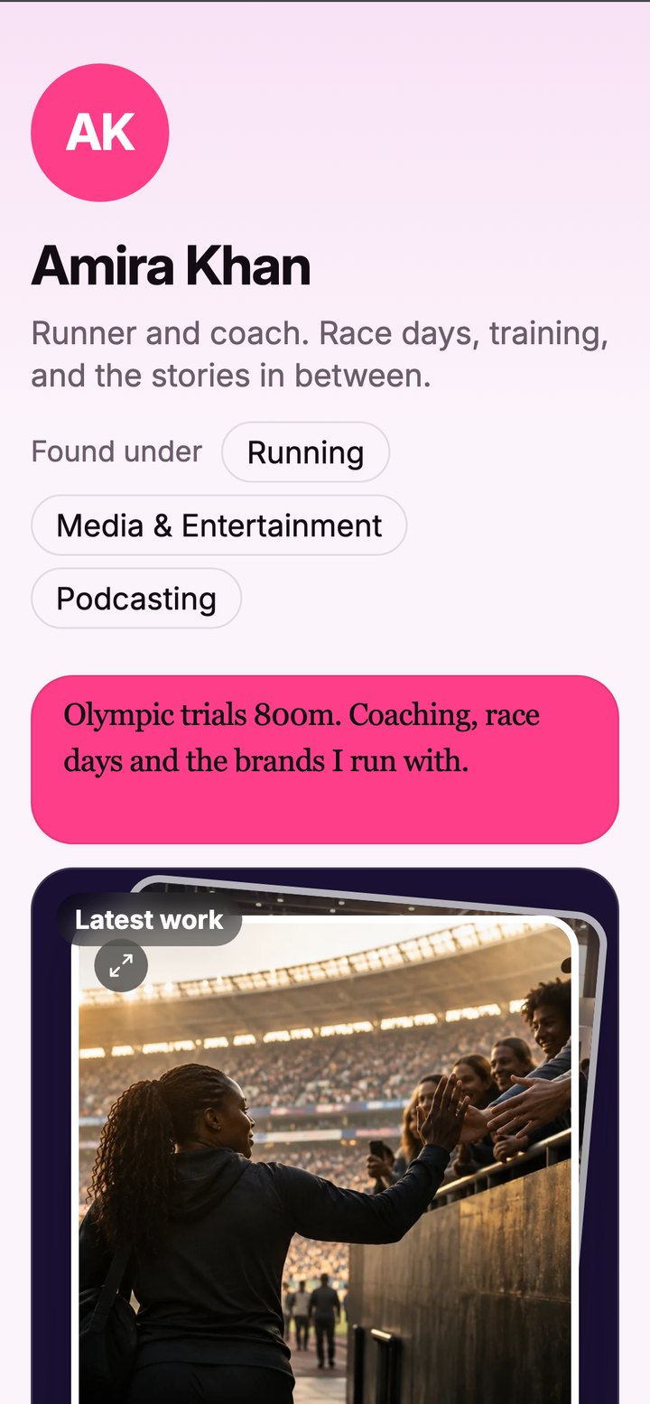 A Professional Page